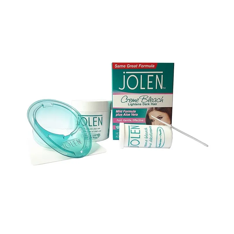 Jolen Creme Bleach Mild Aloe Vera, rozjaśniacz włosków na twarzy i ciele, 28g/7g
