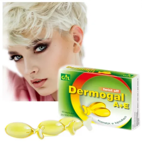 GAL Dermogal A + E - ampułki do twarzy 8 sztuk
