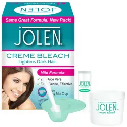 Jolen Creme Bleach rozjaśniacz do włosów na twarzy i ciele Aloe Vera MAŁY 28g/7g