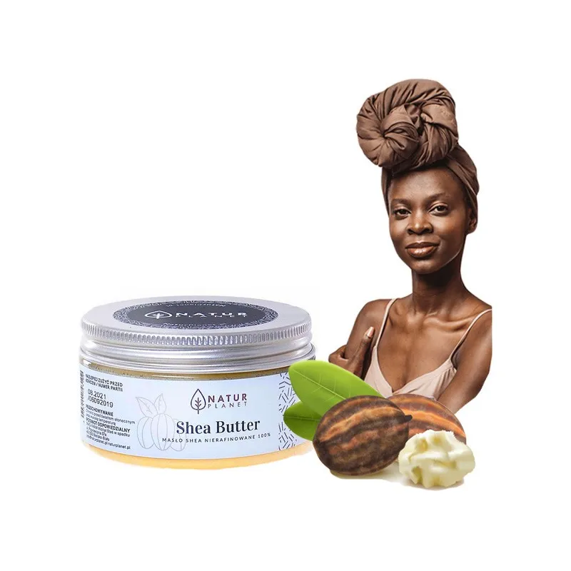 Natur Planet unrefined shea butter 100g - sklep Laroxy.pl