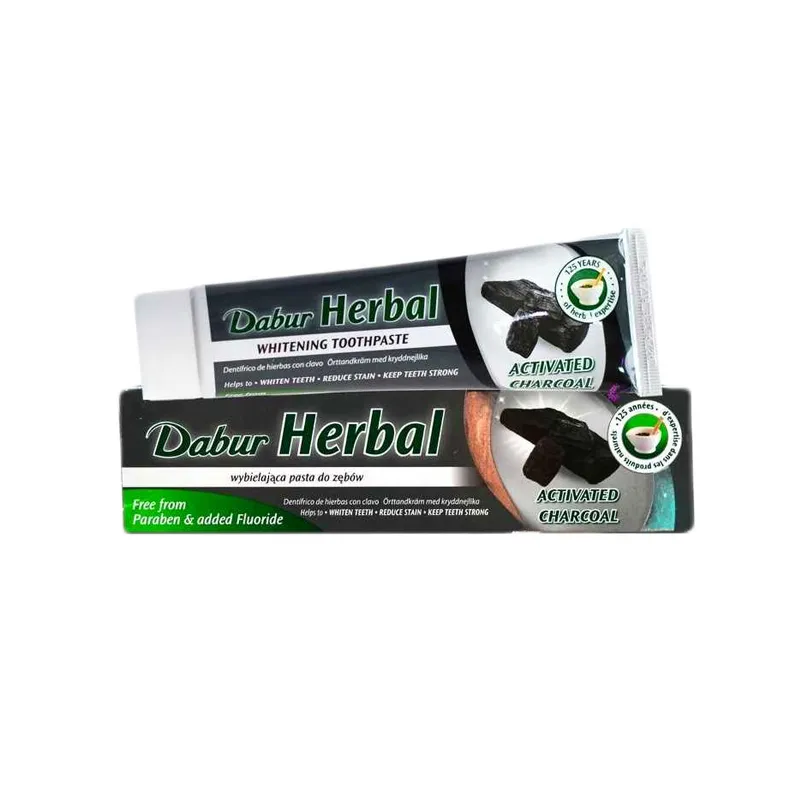 Dabur Herbal toothpaste with activated carbon ❤️ Laroxy.pl