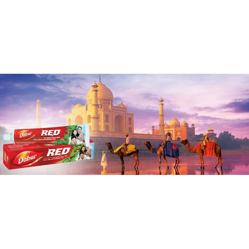 Dabur Red herbal toothpaste without fluoride Natural ❤️ Laroxy.pl