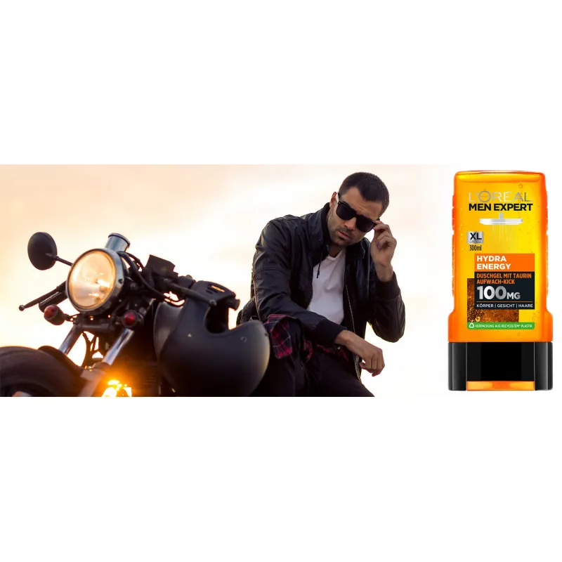 LOREAL long-smelling men's shower gels XL - Laroxy.pl