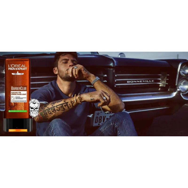 LOREAL MEN Barber Club shower gel for men - Laroxy.pl