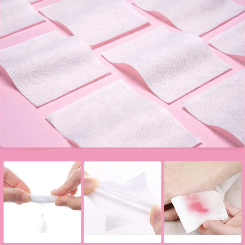 Cotton facial cosmetic wipes 100 pieces - Laroxy.pl