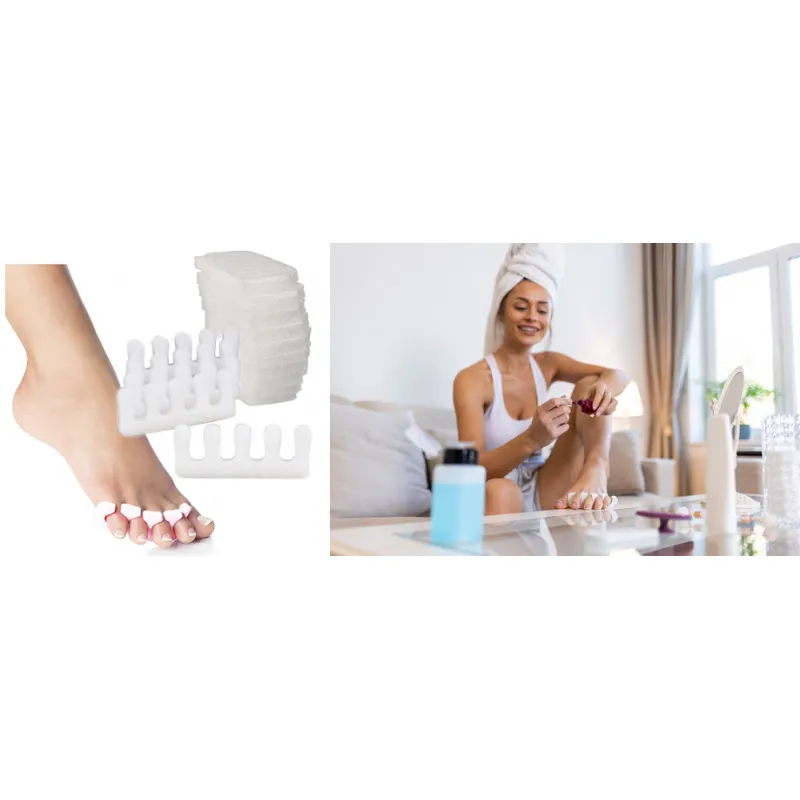 Pedicure foam toe separators 10 pairs - 20 pieces - Laroxy.pl
