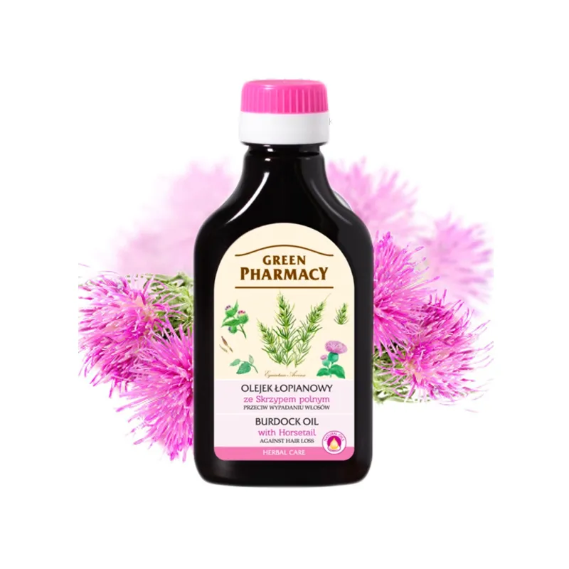 Burdock oil with field horsetail + Massager KIT - Laroxy.pl