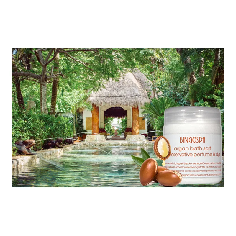 Bath salt with argan oil - without preservatives ❤️ Laroxy.pl