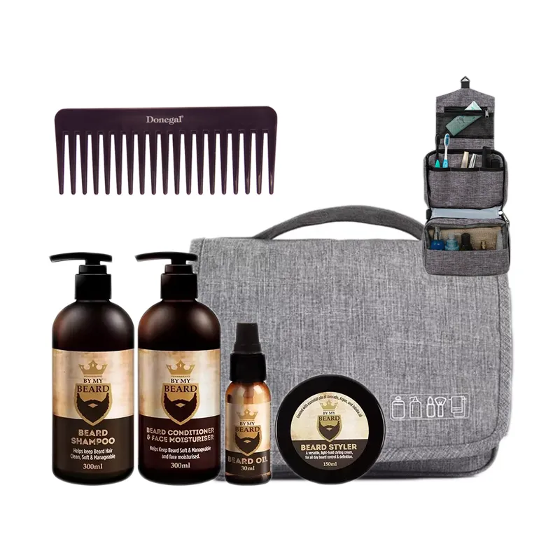 BY MY BEARD beard and mustache grooming kit - Laroxy.co.uk