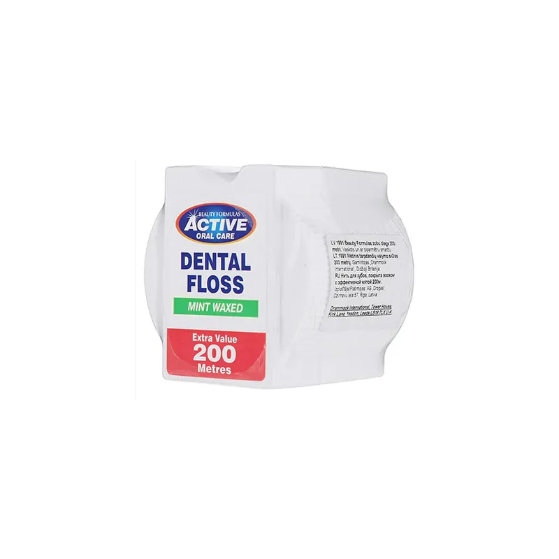 Active waxed flat mint floss 200m ❤️ Laroxy.pl