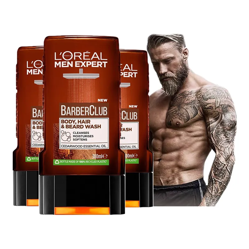 LOREAL shower gels for men KIT XL 3 pieces ⭐ Laroxy.pl