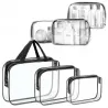 Transparent travel cosmetic bag 3 pieces cocoSpa ⭐ Laroxy.pl