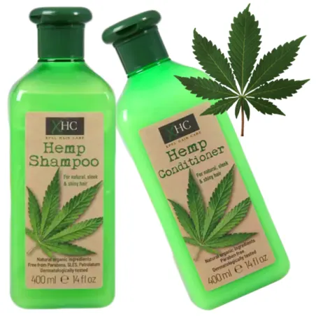 XHC Hemp szampon konopny + Odżywka do włosów z Anglii - laroxy.pl