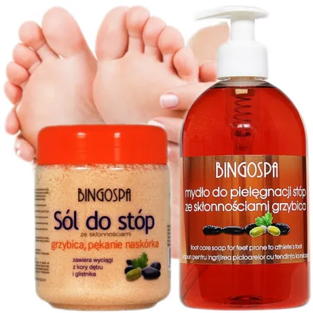 GRZYBICA PĘKANIE STÓP PIĘT SÓL+ MYDŁO BingoSpa