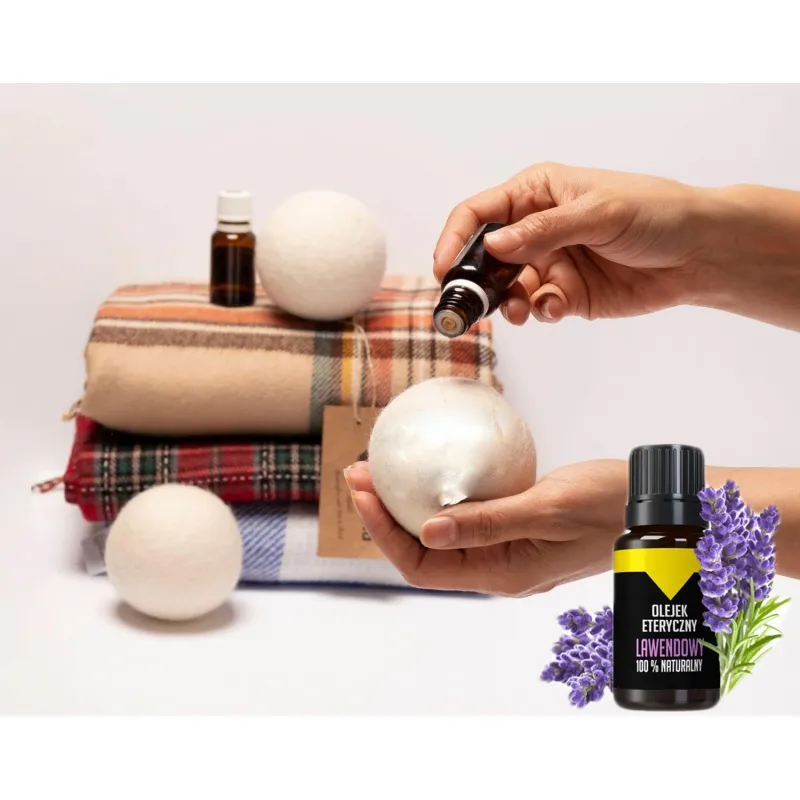 Woolen dryer balls + oil Lavender set ❤️ Laroxy.pl