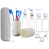Travel toiletries containers for airplane LARGE SET 💟 Laroxy.pl