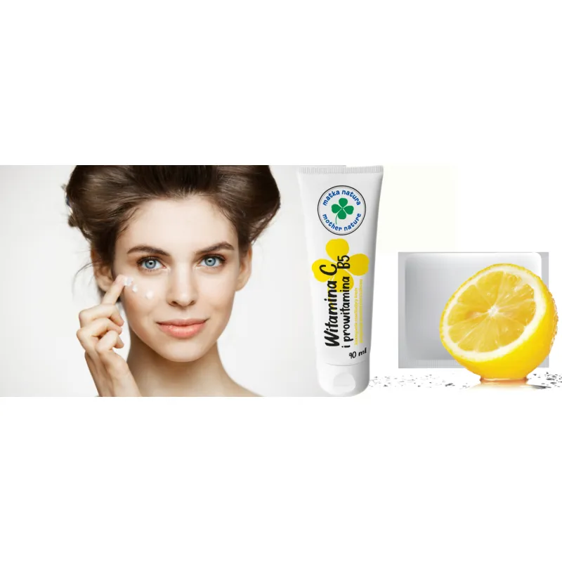 Mother Nature face cream with vitamin C and provitamin B5 🍋 Laroxy
