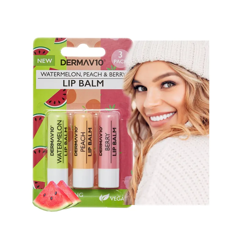 Balsam do ust - pomadka ochronna 3 sztuki ZESTAW  ❤️  Laroxy.pl