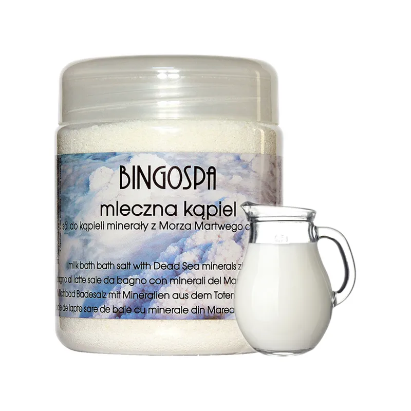 BingoSpa sól do kąpieli morska na choroby skórne Mleczna Kąpiel  ❤️ Laroxy.pl