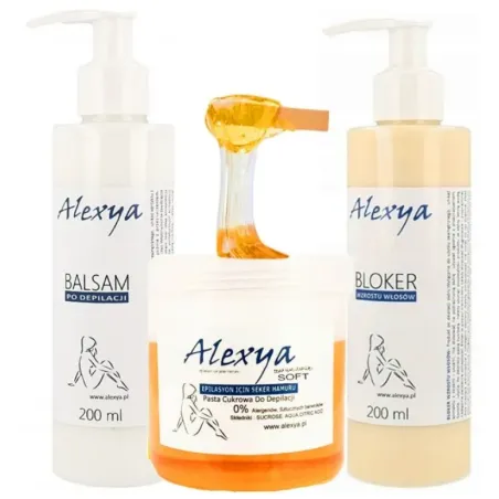 Pasta Cukrowa + Puder do Depilacji + Bloker wzrostu włosów - Laroxy.pl