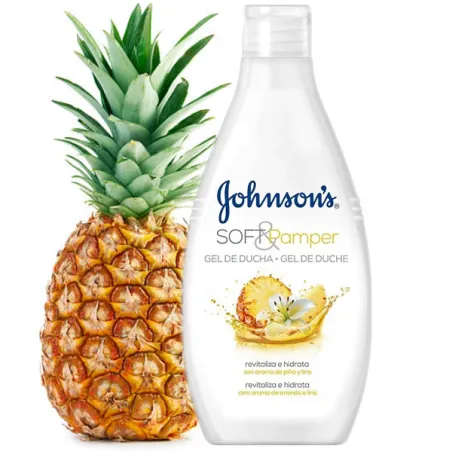 JOHNSON'S Soft&Pamper żel pod prysznic Ananasowy 400ml ❤️ Laroxy