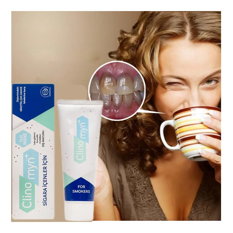 CLINOMYN Pasta do zębów dla palaczy kawoszy na osad ❤️ Laroxy.pl