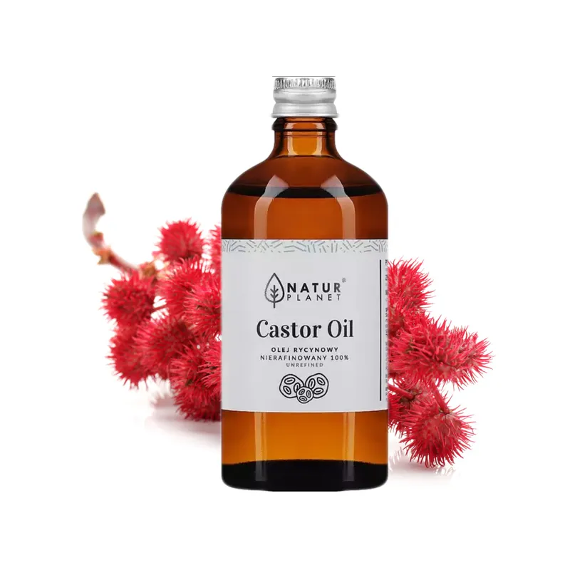 Castor oil for eyelashes hair face nails wrinkles ❤️ Laroxy.pl