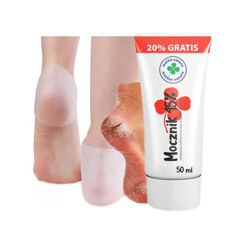 Krem z mocznikiem 45% pięty + osłonki silikonowe ❤️  Laroxy.pl