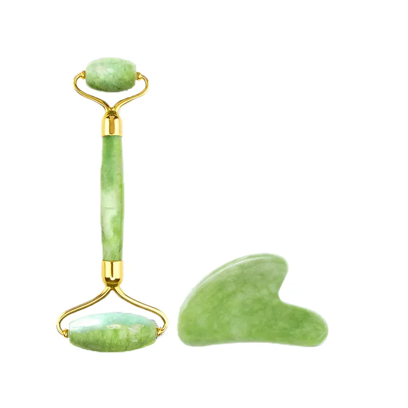 Facial jade stone roller massager + GUA SHA ❤️ Laroxy