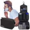 Men's travel folding hanging cosmetic bag black ⭐ Deniro