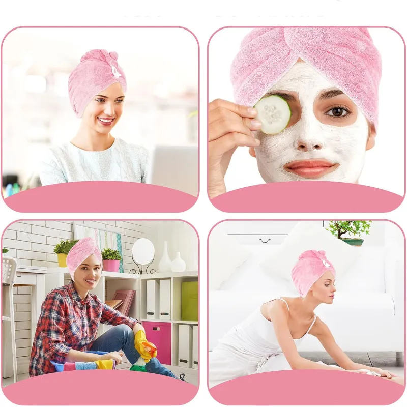 Microfiber Quick Drying Towel Turban ❤️ LAROXY