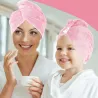 Ręcznik Turban do suszenia włosów z mikrofibry szybkoschnący ❤️ LAROXY