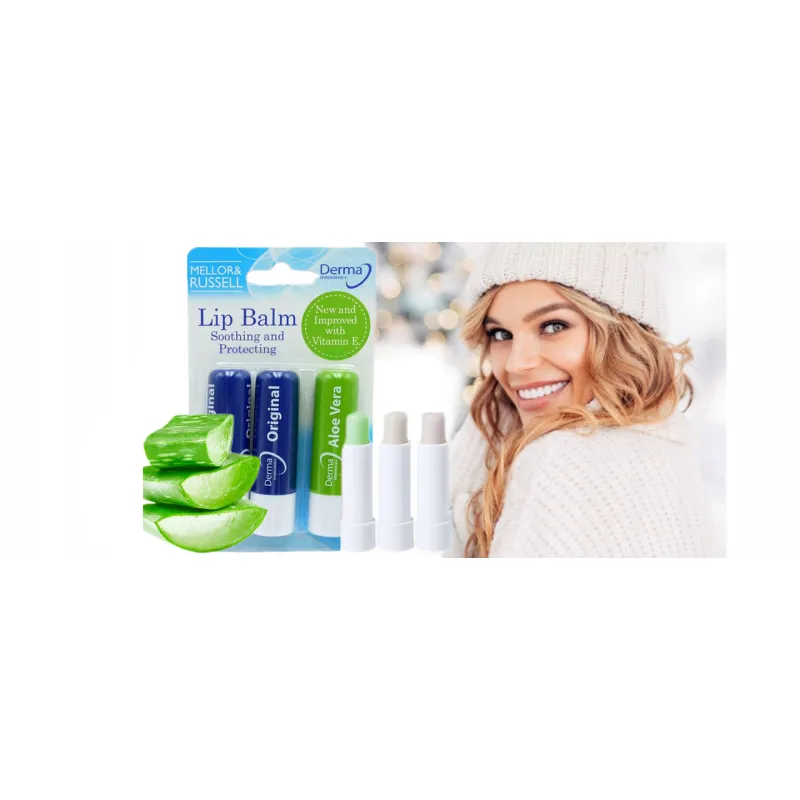 Lip balm - protective lipstick clear for winter KIT ❤️ Laroxy