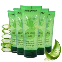 Czysty żel aloesowy do twarzy i ciała włosów po opalaniu ALOE VERA zestaw 5*75ml