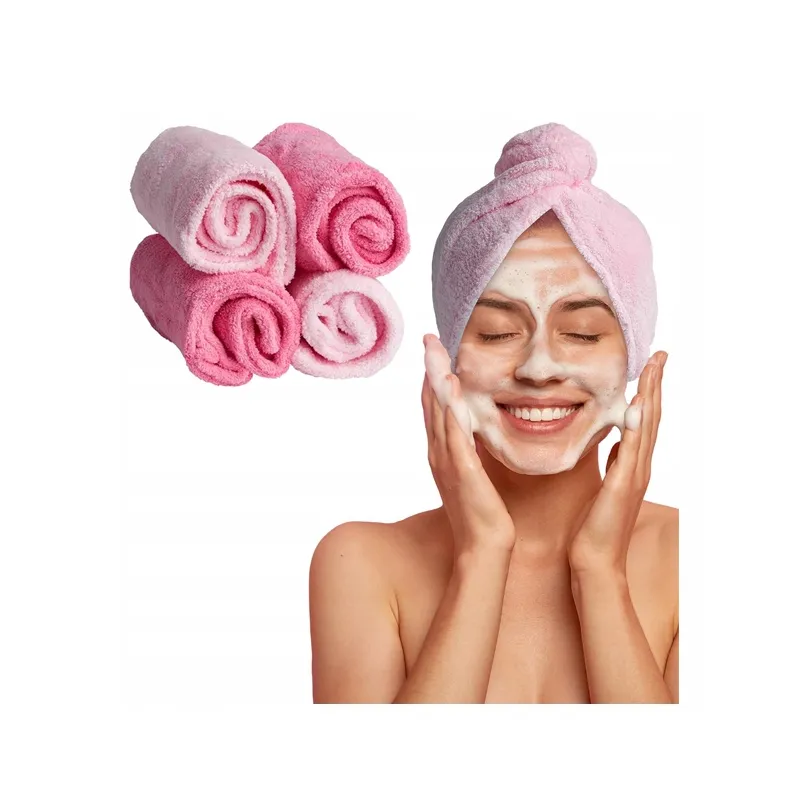Turban do włosów + Szczotka do mycia głowy + Spieniacz ❤️ Laroxy