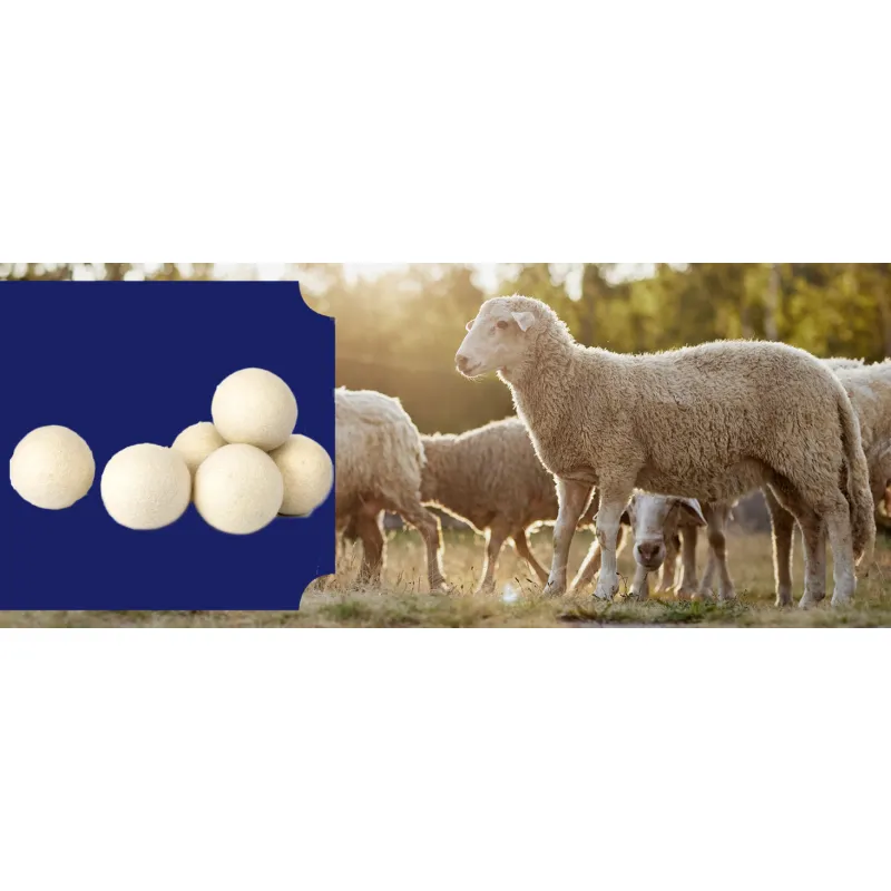 Woolen Dryer Balls 6 pieces LARGE + Oil ❤️ Laroxy.pl