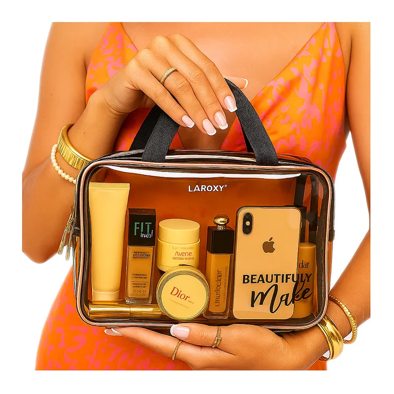 Large Waterproof Cosmetic Bag ❤️ Transparent Cosmetic Bag