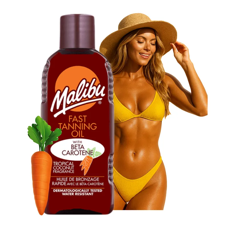 Turbo tanning accelerator for solarium beaches with carotene ☀️ MALIBU