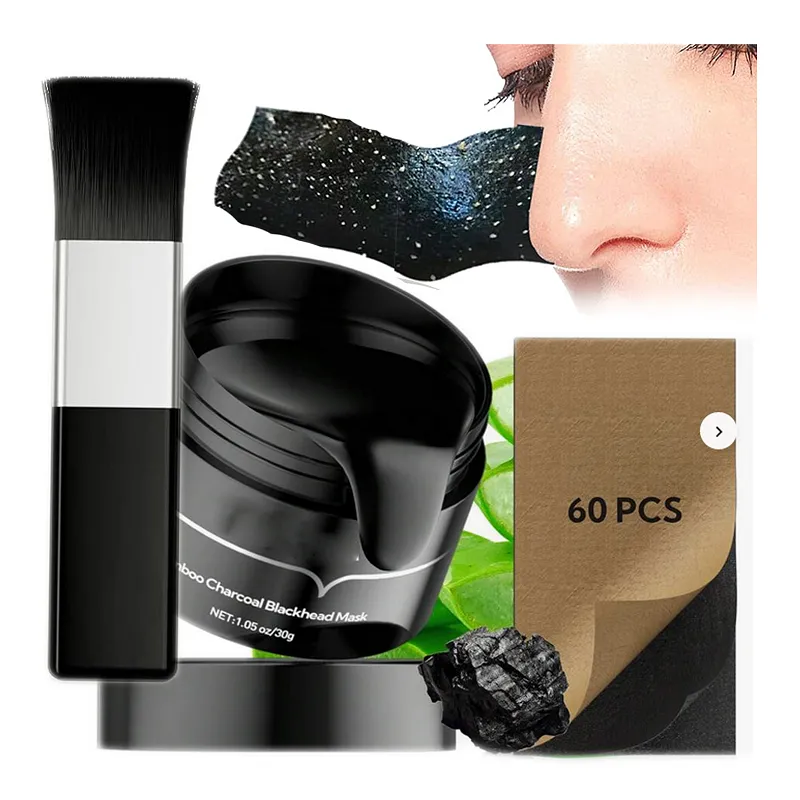 Blackhead patches nose mask face peel off black ❤️ laroxy