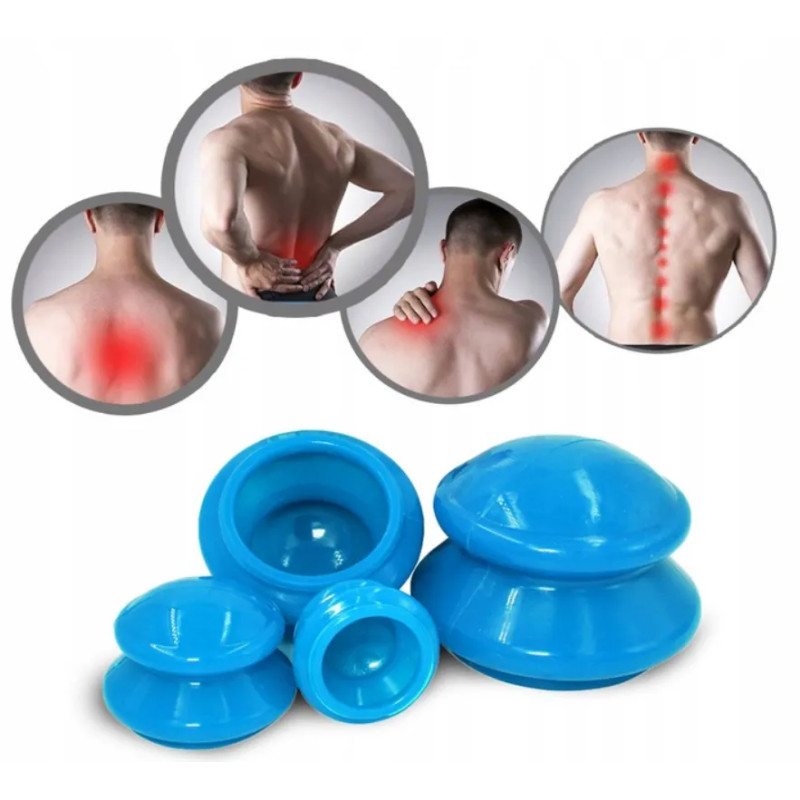 Chinese bubbles for body massage anti-cellulite set of 4pcs ❤️ Laroxy.pl