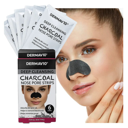DermaV10 plastry plasterki na nos wyrywające wągry maseczka ⭐  Laroxy.pl