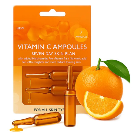 Ampoules with Vitamin C + Hyaluronic Acid + Vitamin B3 ❤️ Laroxy