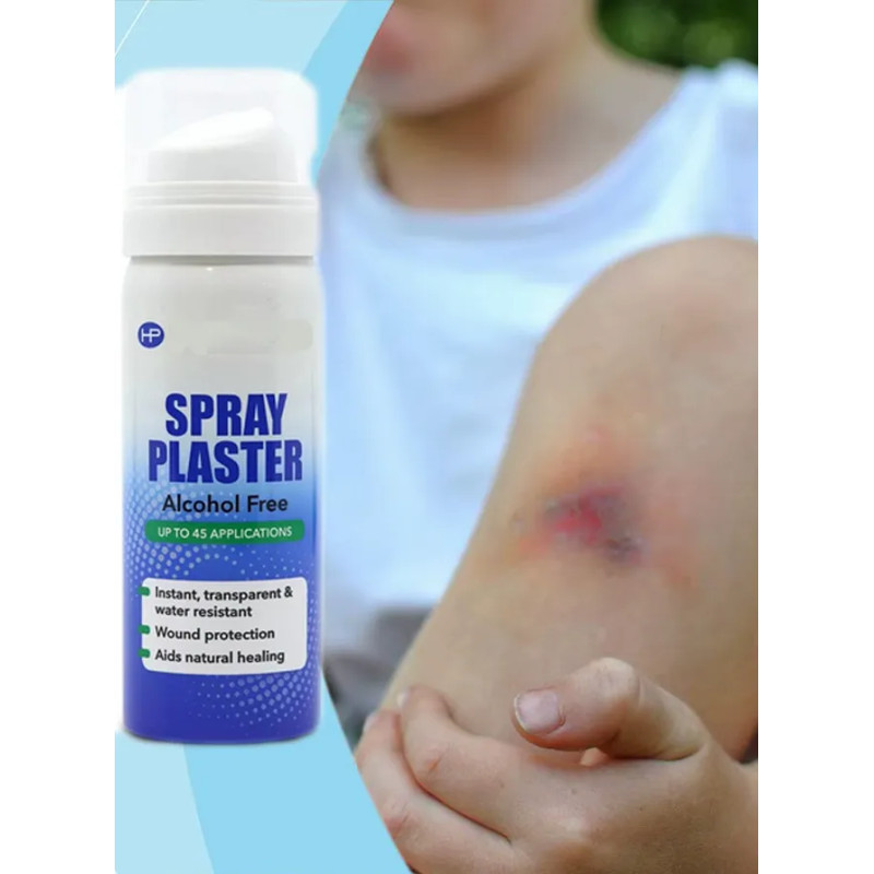 Opatrunek w sprayu do ran obtarcia wodoodporny PLASTER ❤️ Laroxy