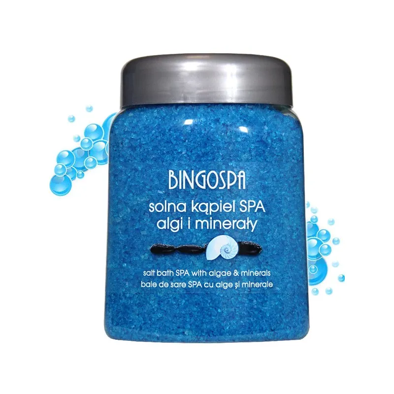 BingoSpa Sól do kąpieli algi i minerały niebieska 850g ❤️ Laroxy.pl