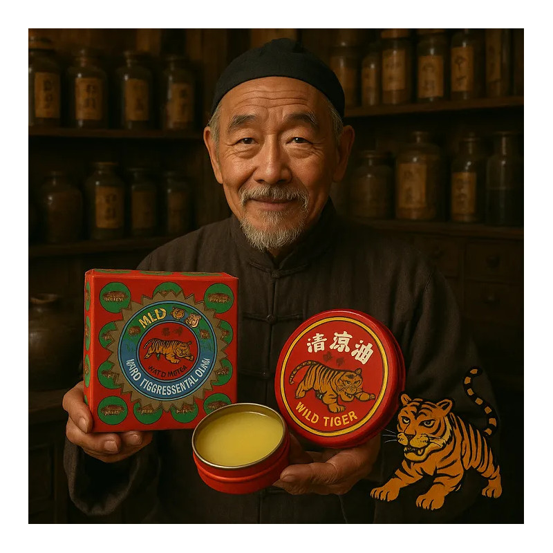 Original Chinese red tiger ointment in a can 🐯 Laroxy.pl