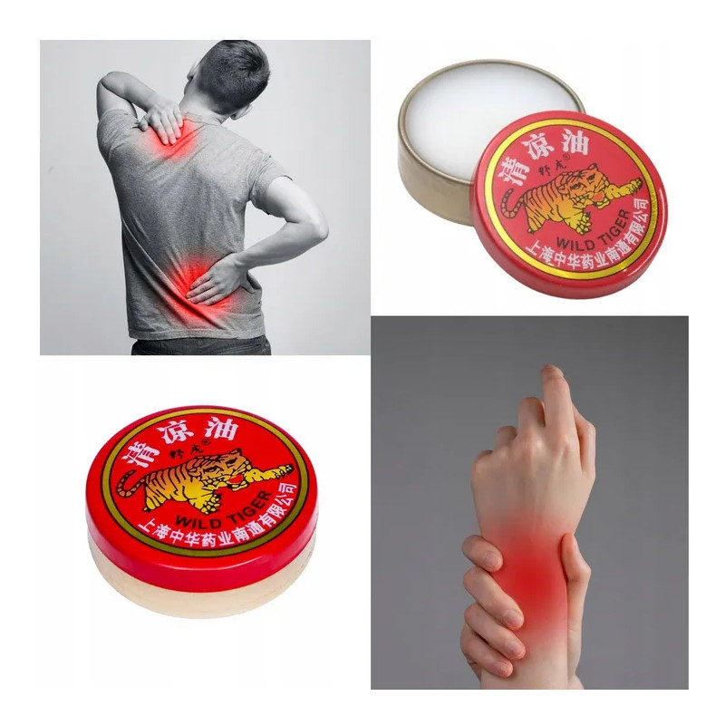 Original Chinese red tiger ointment in a can 🐯 Laroxy.pl