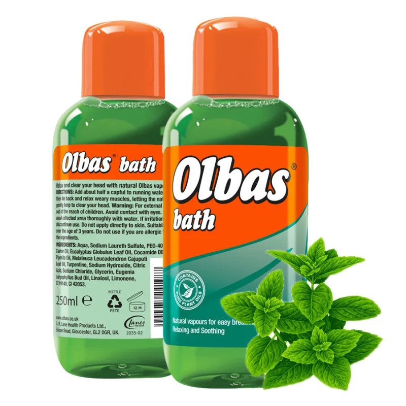 Olbas olejek do kąpieli na przeziebienie rozgrzewający ❤️ Laroxy