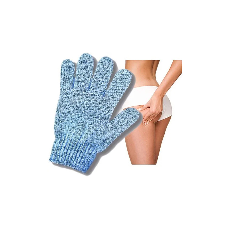 Cellulite glove for bath massage exfoliating scrub 1 piece - Laroxy
