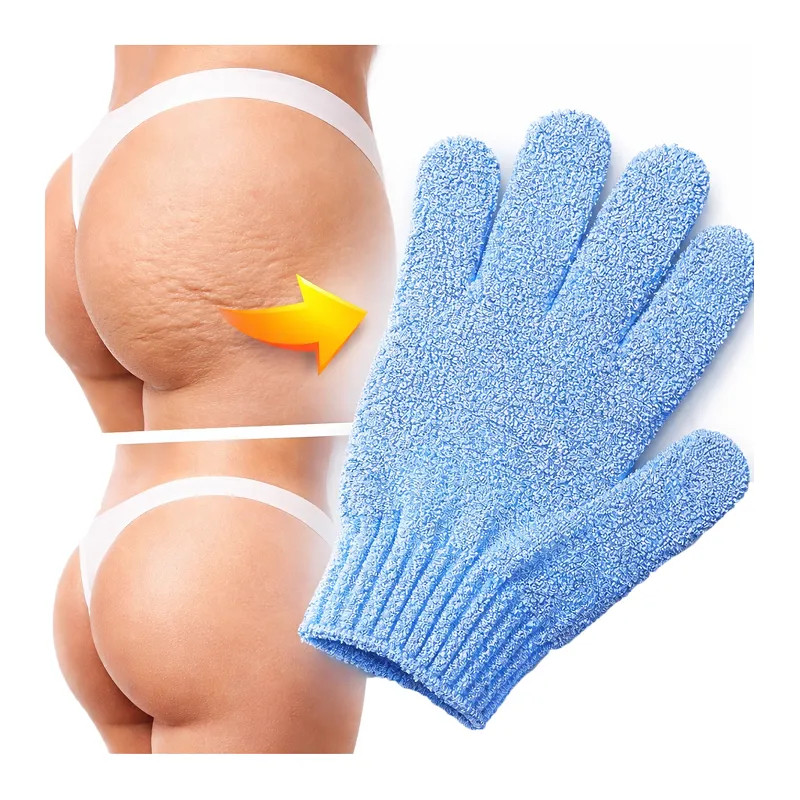 Cellulite glove for bath massage exfoliating scrub 1 piece - Laroxy