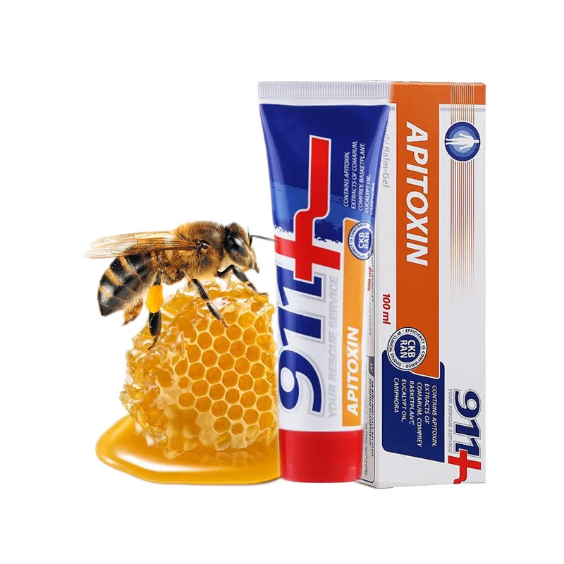 911 APITOXIN Żel-balsam z jadem pszczelim żywokost złoty wąs 100ml - Laroxy